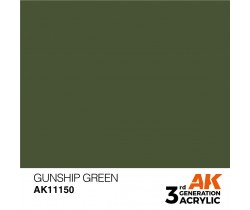 Farba akrylowa Gunship Green firmy AK Interactive 11150