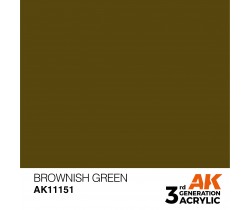 Farba akrylowa Brownish Green firmy AK Interactive 11151