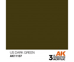 Farba akrylowa US Dark Green firmy AK Interactive 11157