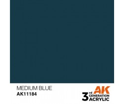 Farba akrylowa Medium Blue firmy AK Interactive 11184