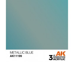 Farba akrylowa Metallic Blue firmy AK Interactive 11199