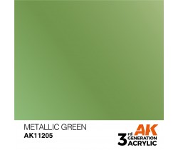 Farba akrylowa Metallic Green firmy AK Interactive 11205
