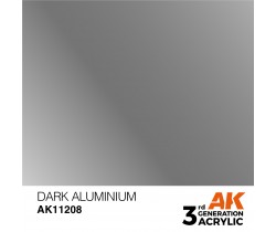 Farba akrylowa Dark Aluminium firmy AK Interactive 11208