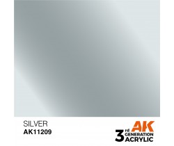 Farba akrylowa Silver firmy AK Interactive 11209
