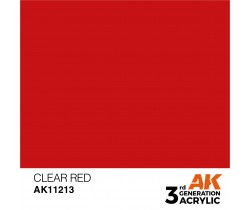 Farba akrylowa Clear Red firmy AK Interactive 11213