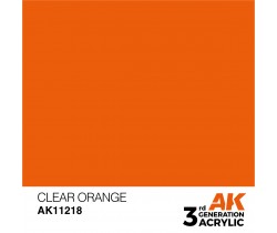 Farba akrylowa Clear Orange firmy AK Interactive 11218