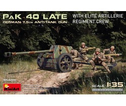 German 7,5cm ATgun PaK 40 Late w crew - Miniart 35409