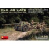 Model niemieckiego działa 7,5cm PaK 40 z obsługą firmy Miniart 35409