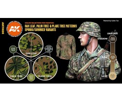 Zestaw farb do kamuflażu Waffen SS firmy AK Interactive AK11626