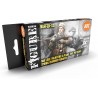 Zestaw farb do kamuflażu Waffen SS firmy AK Interactive AK11626