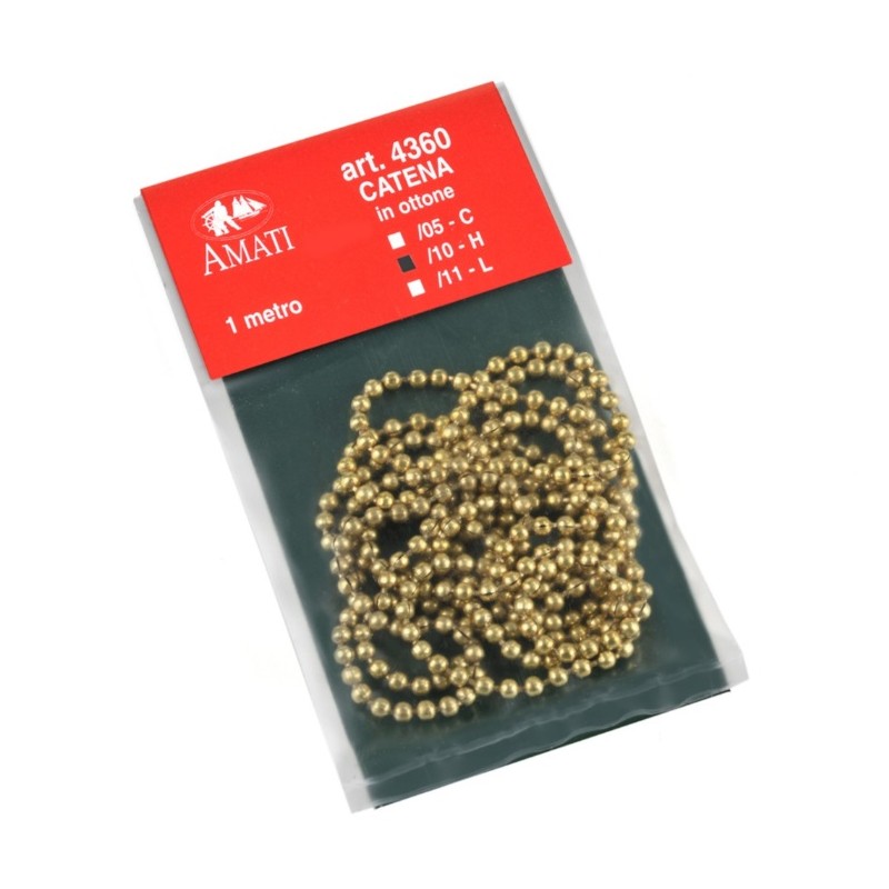 Łańcuszek mosiężny 2,3mm Amati 4360/10