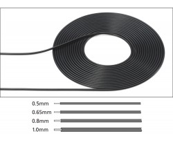 Cable (0.5mm OUTER DIAMETER/BLACK) - Tamiya 12675