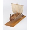 Wooden model Viking boat