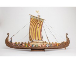 Drewniany model statku Drakkar "Oseberg" firmy Ships of Pavel Nikitin