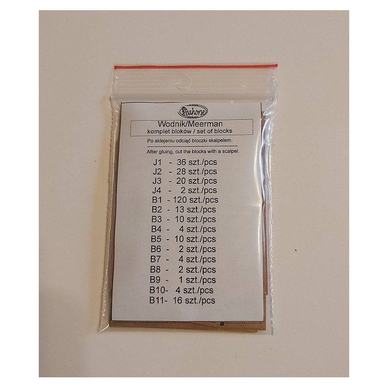 Set of Pulleys and Jufers for Wodnik (Meerman) 1627