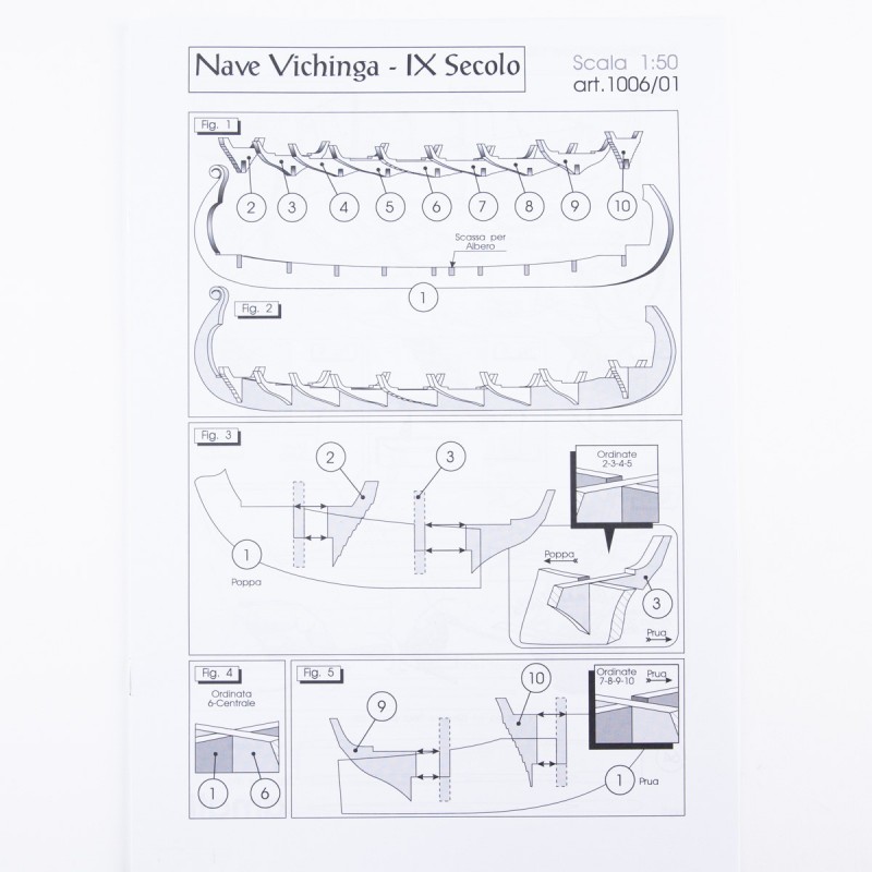 Viking ship Plan - Amati 1006/01