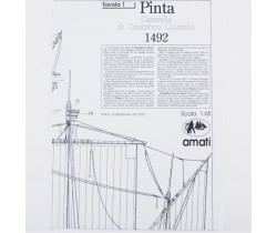 Plany modelarskie statku Pinta firmy Amati 1010