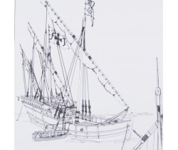 Plany modelarskie łodzi Nina firmy Amati 1011