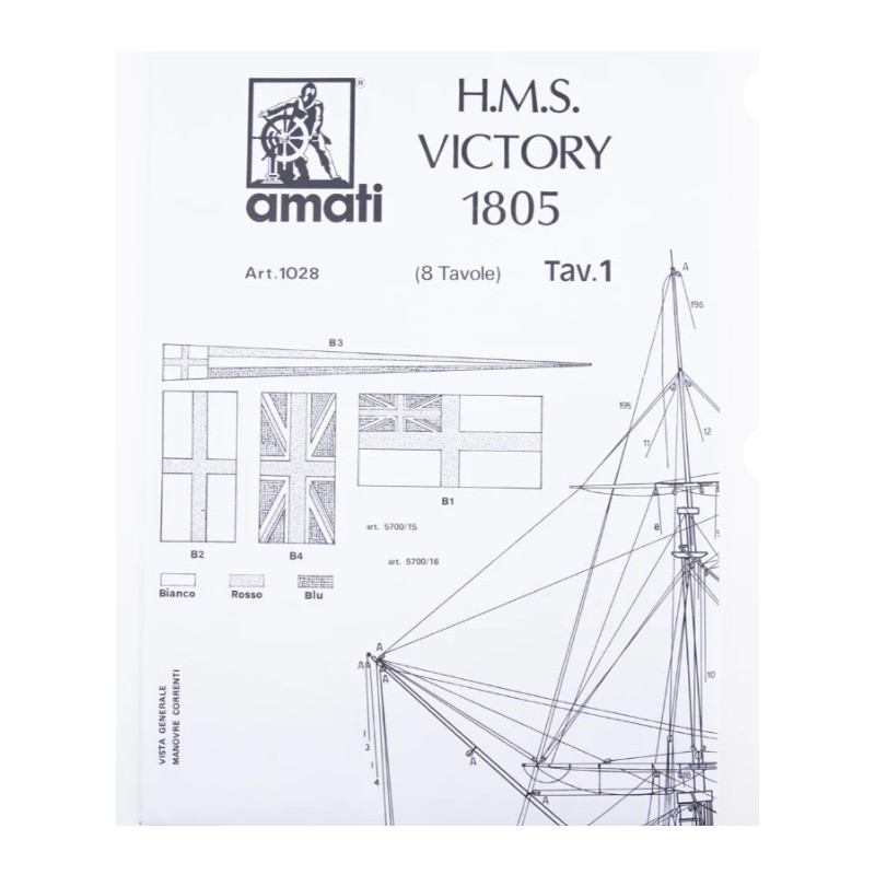 Plany modelarskie HMS Victory - Amati 1028