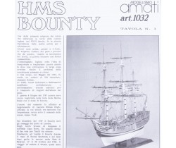 HMS Bounty ship Plan by Amati 1032