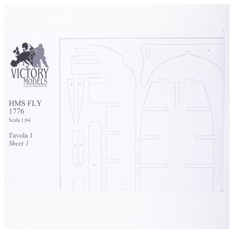 HMS Fly construction plans - Amati 110003