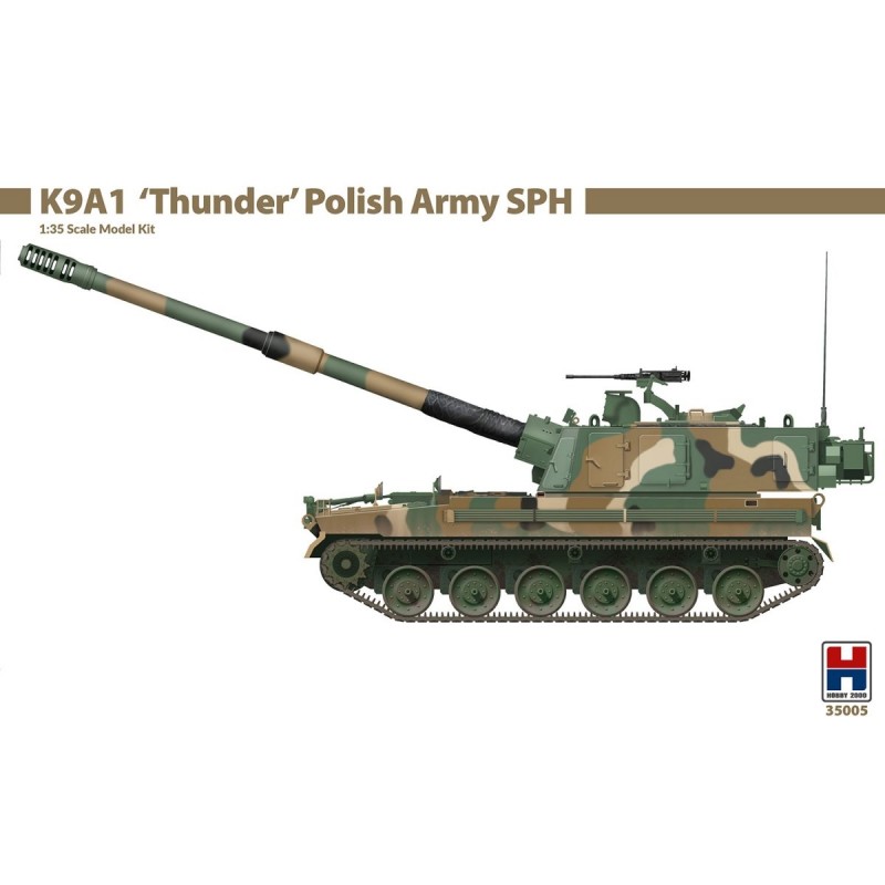 Model polskiego działa samobieżnego K9A1 "Thunder"