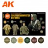 Paints set for Wehrmacht uniforms by AK Interactive 11624
