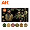 Paints set for American soldiers uniforms by AK Interactive 11634