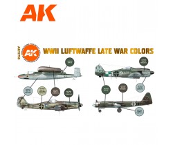 WWII Luftwaffe late war colors paints set by AK Interactive 11718