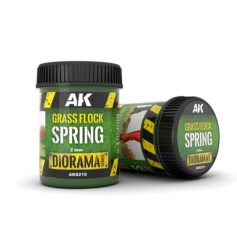 Grass flock spring 2mm 250ml - AK Interactive AK8219