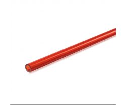 Rura transparentna czerwona z tworzywa 2x3x330mm firmy Amati 3426/02