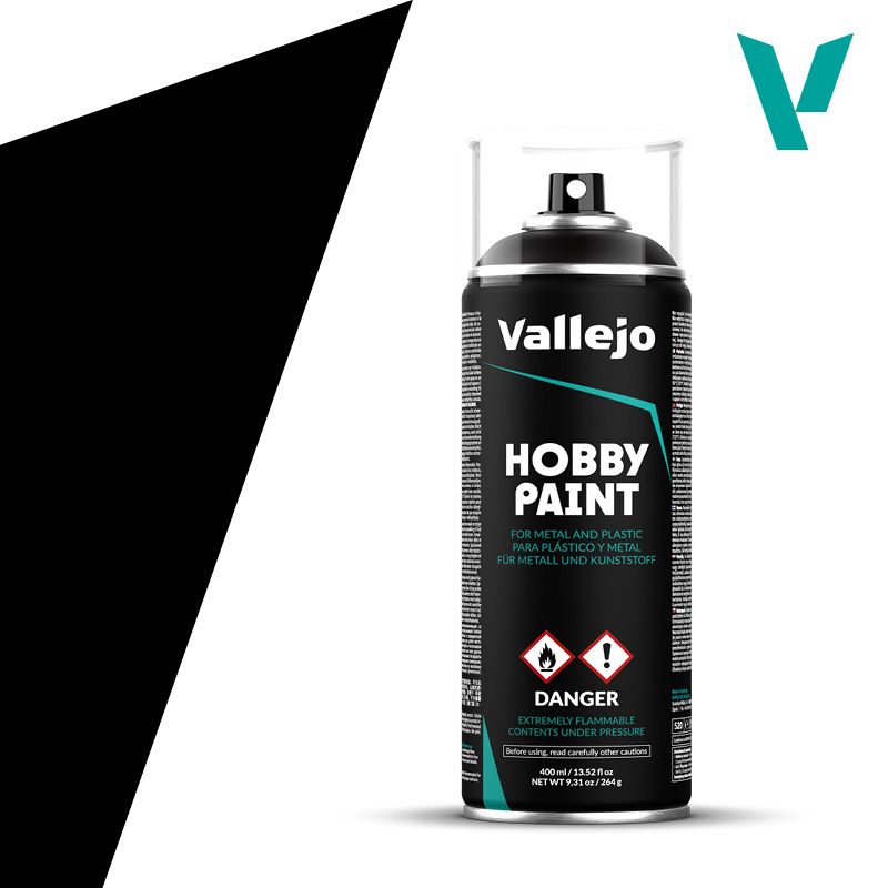 Black primer Spray 400ml - Vallejo 28012