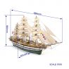 Model drewniany żaglowca Amerigo Vespucci firmy OcCre 15006