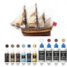 Zestaw farb i bejc do modelu HMB Endeavour firmy OcCre 90524