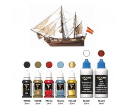 Zestaw farb i bejc do modelu La Candelaria firmy OcCre 90517