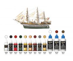 Zestaw farb i bejc do modelu Amerigo Vespucci firmy OcCre 90507