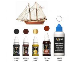 Zestaw farb i bejc do modelu Albatros firmy OcCre 90557