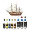 Zestaw farb i bejc do modelu HMS Bounty firmy OcCre 90525