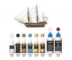 Zestaw farb i bejc do modelu HMS Beagle firmy OcCre 90514