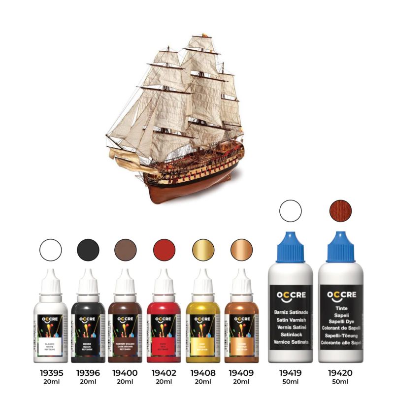 Zestaw farb i bejc do modelu Montanes - OcCre 90527