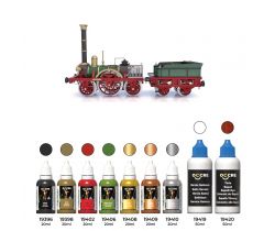 Zestaw farb i bejc do modelu lokomotywy Adler firmy OcCre 90540