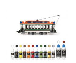 Zestaw farb i bejc do modelu tramwaju z Bueons Aires firmy OcCre 90538
