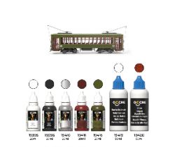 Zestaw farb i bejc do tramwaju z Nowy Orleanu firmy OcCre 90552