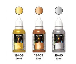 Zestaw farb metalicznych firmy OcCre 90550