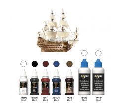 Zestaw farb do francuskiego statku Soleil Royal OcCre 90567