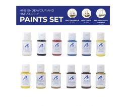 Paints set for HMS Endeavour i HMS Supply  - Artesania Latina 277PACK7