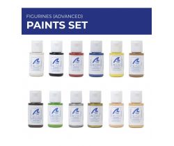 Paints set for figurines (advanced) - Artesania Latina 277PACK15