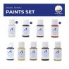 Farby do modelu okrętu wojennego Soleil Royal firmy Artesania Latina 277PACK16