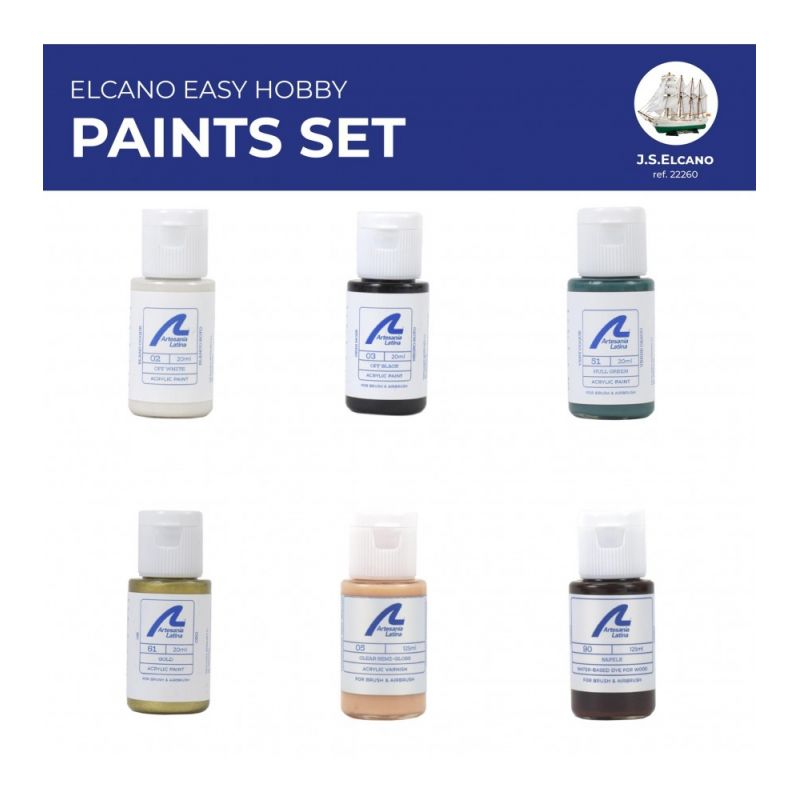 Paints set for J.S. Elcano - Artesania Latina 277PACK17