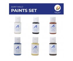 Farby do modelu łodzi rybackiej Saint Malo firmy Artesania Latina 277PACK24